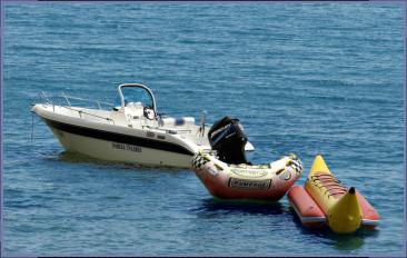 boats for hire at Garden of Eden St. Vlas